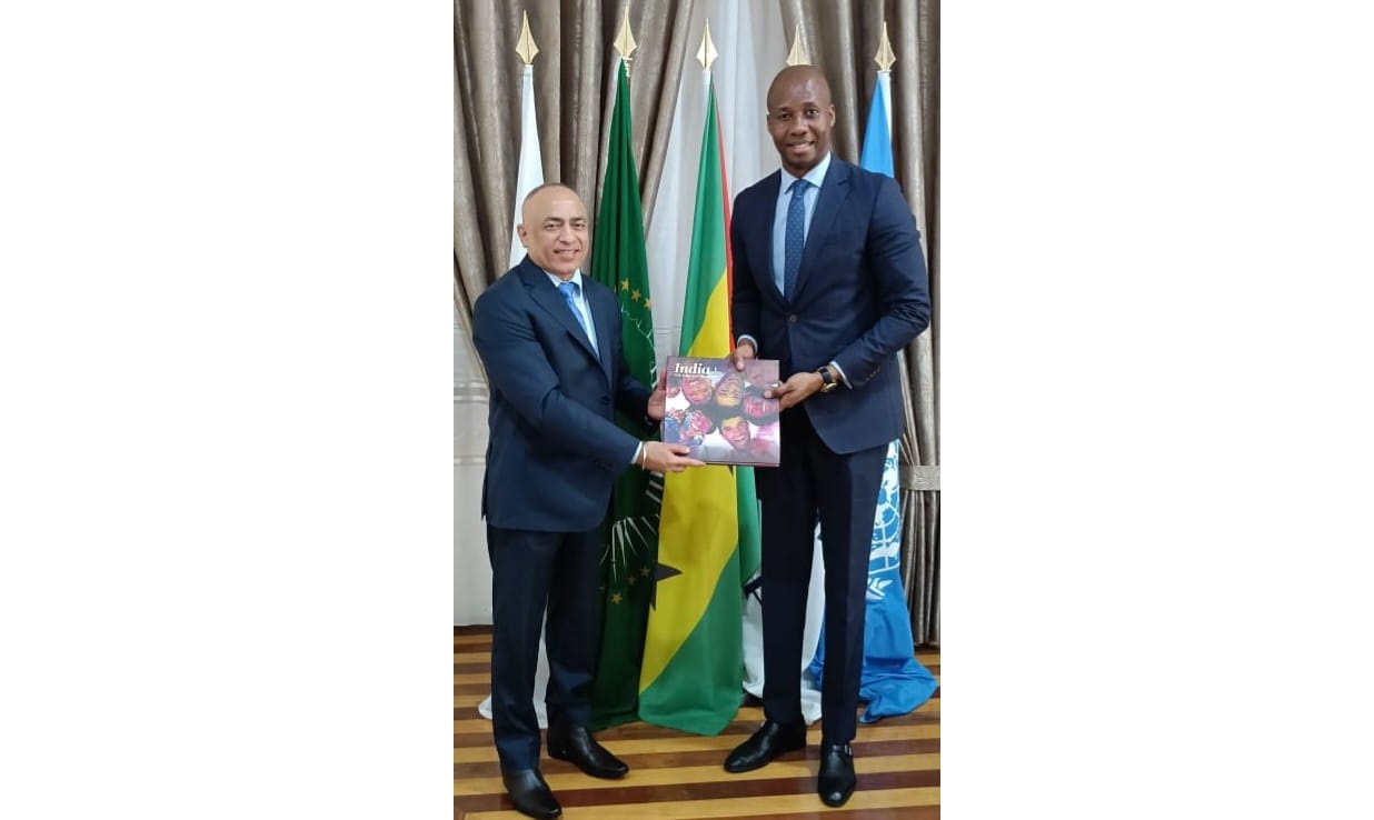 Ambassador Deepak Miglani called upon H.E. Mr. Gareth Guadalupe, Minister of Foreign Affairs, Cooperation and Communities of Democratic Republic of São Tome & Principe.